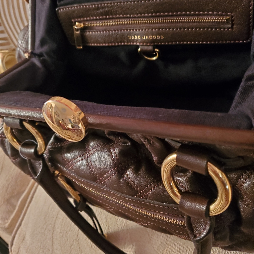 Marc Jacobs Dark Brown Purse w/ Wallet - Picture 5 of 7